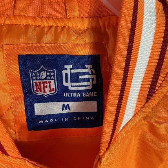 NFL Ultra Game Men’s Tampa Bay Buccaneers Creamsicle Vintage Logo Snap Jacket M - Picture 4 of 11